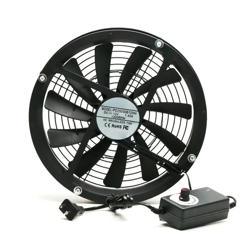 Positive and reverse waterproof/speed regulation 220V light and thin 25CM/silent room dormitory balcony ventilation exhaust fan