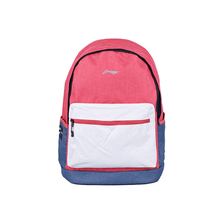 Li Ning Sports Life Collection Polyester Backpack Regular Unisex Orange Red ABSQ564-3