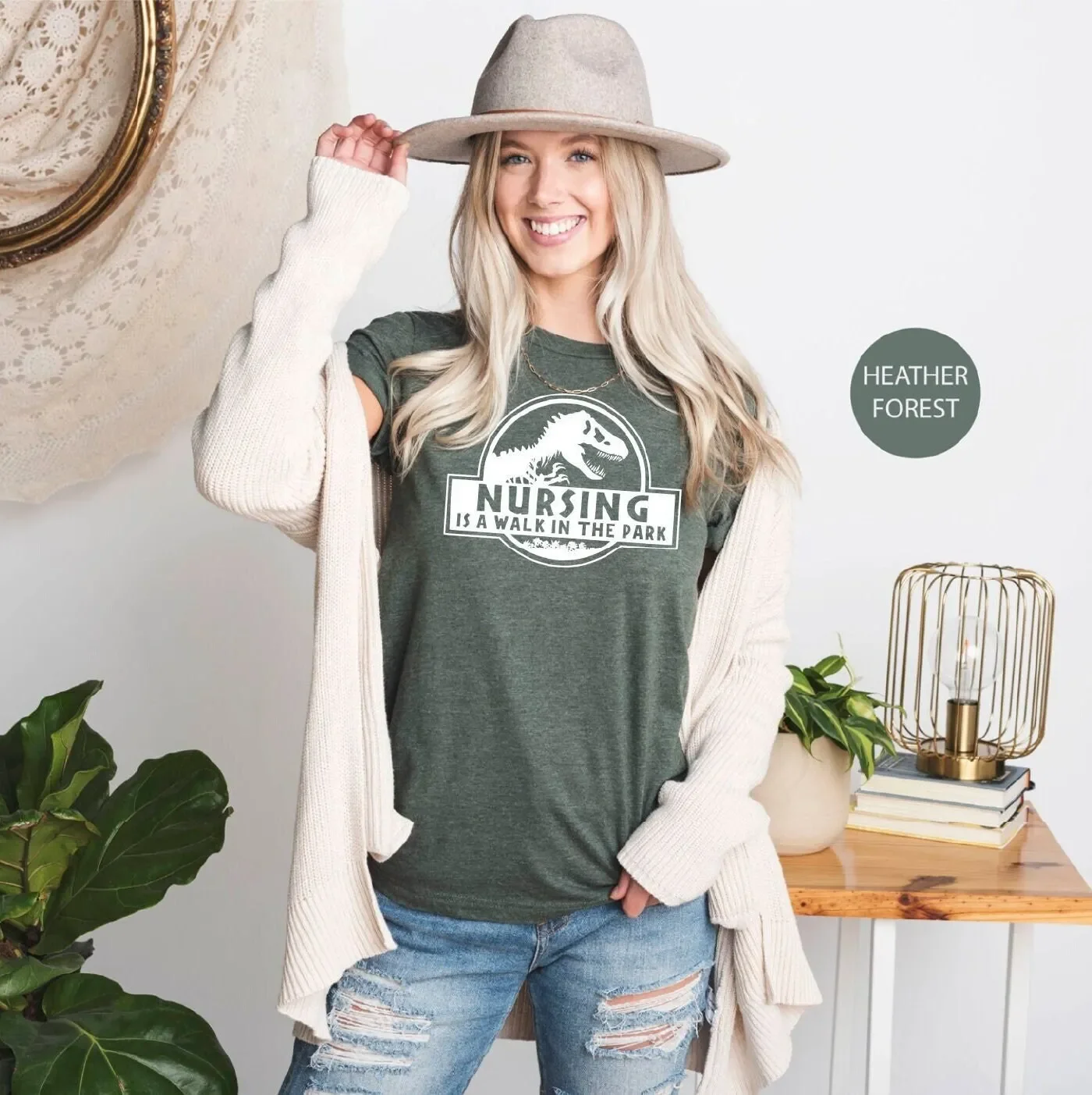 Nurse T Shirt Nursing Is A Walk In The Park Funny S For Women School