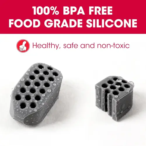 Imagen 2 del producto Ejercitador de mandíbula de silicona sin BPA, tabletas de goma, 3 niveles de resistencia, entrenador de mandíbula y ejercitador de mandíbula moldeador para hombre y mujer, 6 uds.