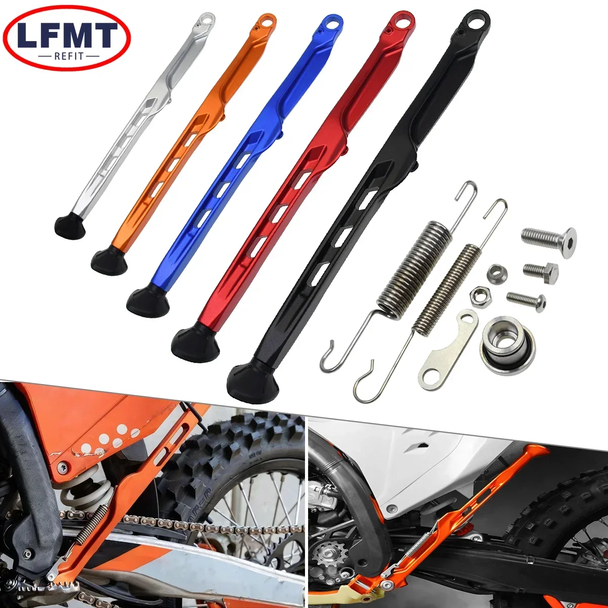

Motorcycle CNC Foot Side Kick Stand For KTM XC XC-F EXC 300 EXC-F 125-500 For Husqvarna TE FE TX FX For GAS GAS EX EC ES 2024