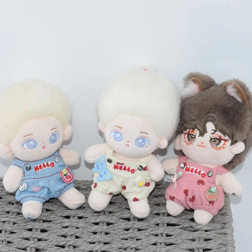 

Kawaii Strap Pants 10cm Cotton 's Clothes DIY Dress Up Rabbit 10CM Clothing Sandwich Brown Cotton Outfit