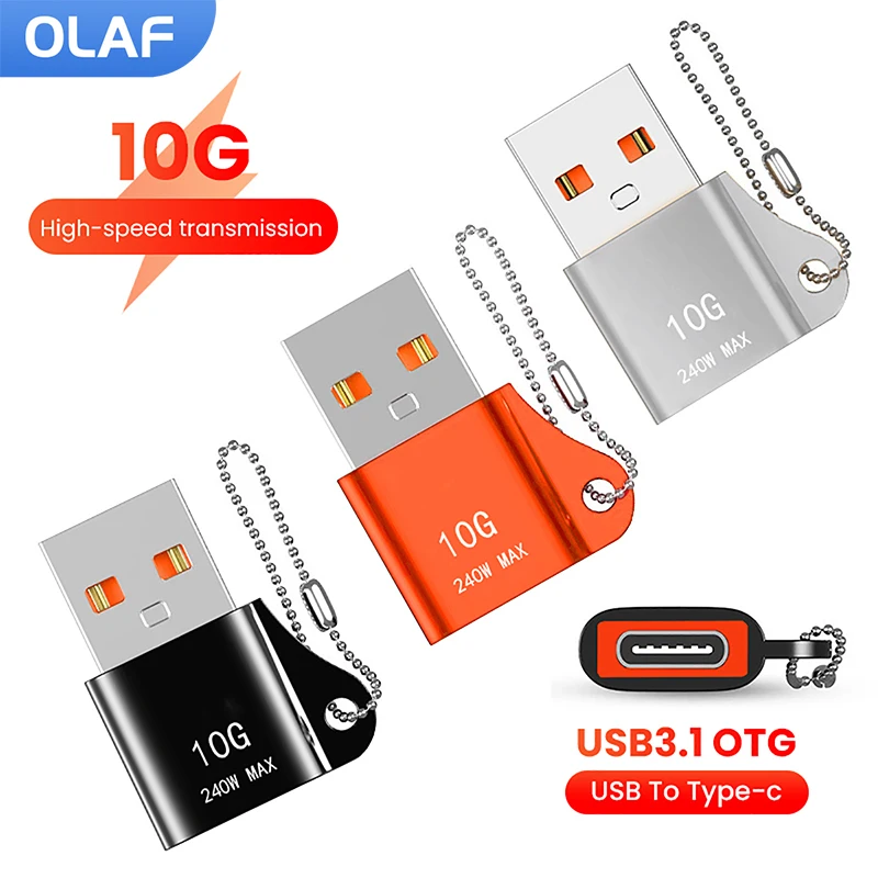 

Olaf USB 3.1 OTG To Type C Adapter OTG Type C Male To USB Female Converter For Laptop Xiaomi Samsung USBC Adaptador usb a tipo c
