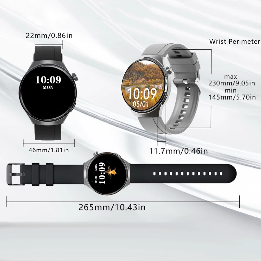 ハイエンドスマートウォッチ女性男性 3D ダイナミックダイヤル防水睡眠 24 時間健康監視スマート腕時計ワンクリックワイヤレス通話