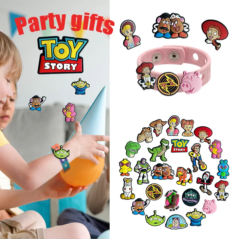 

1/100 шт., популярные игрушки, ковбойская серия, мультяшная сумка для обуви, украшение, дизайнер для обуви, подвески, аксессуары для классических сабо, подарки для детей