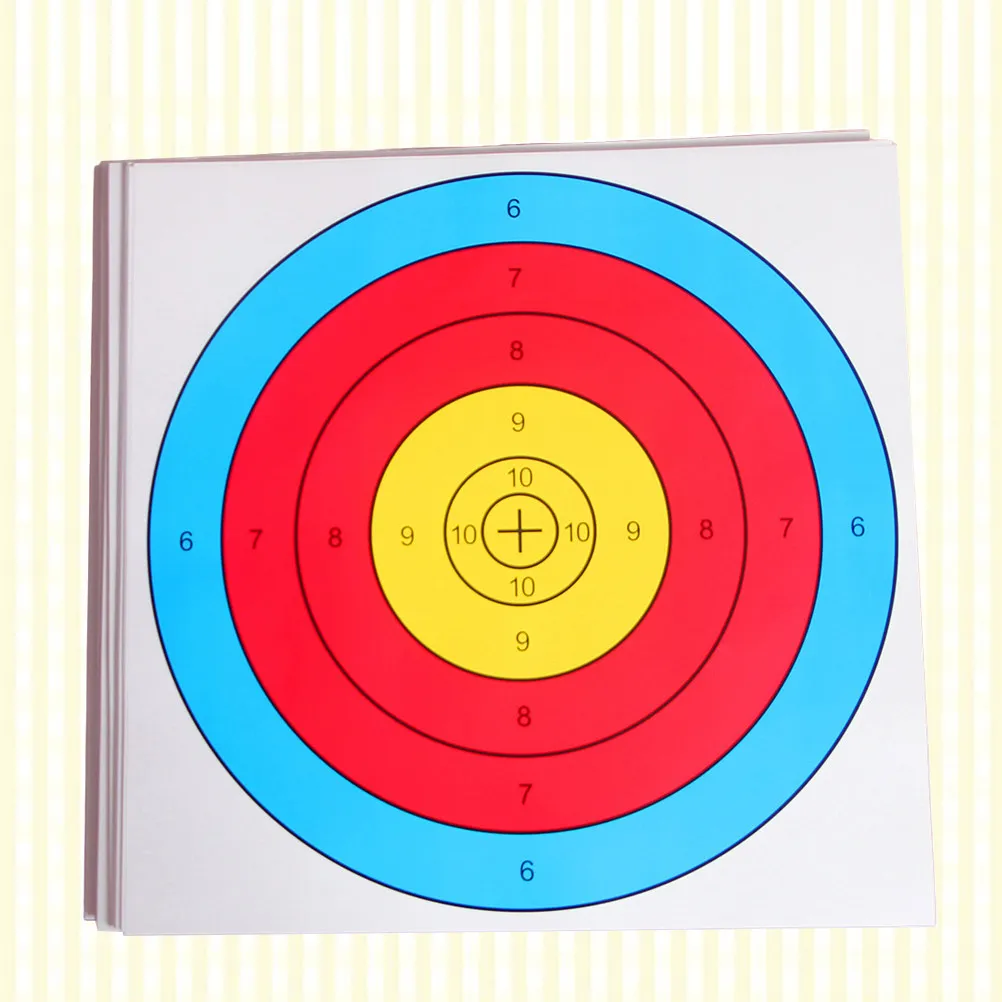 

40 pcs Archery Target Paper Thickened Eva Material High-Accurate Full- For Outdoor Indoor Training Practice Semi-Ring