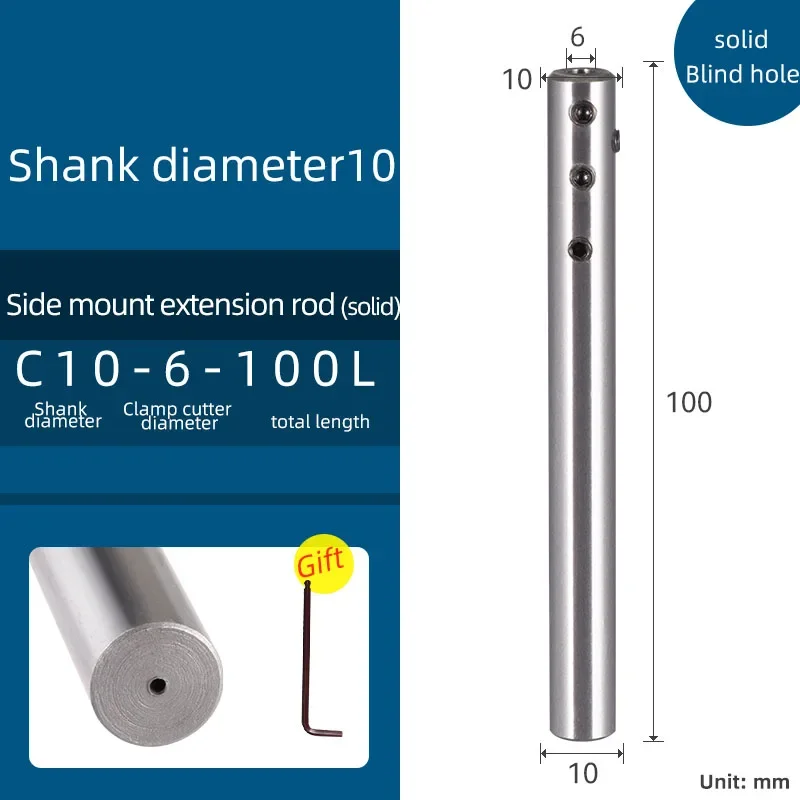 

Боковой фиксированный удлинитель, твердый высокоточный стержень с числовым управлением с ЧПУ, прямой хвостовик, фрезерный стержень SLD4 6 8 10