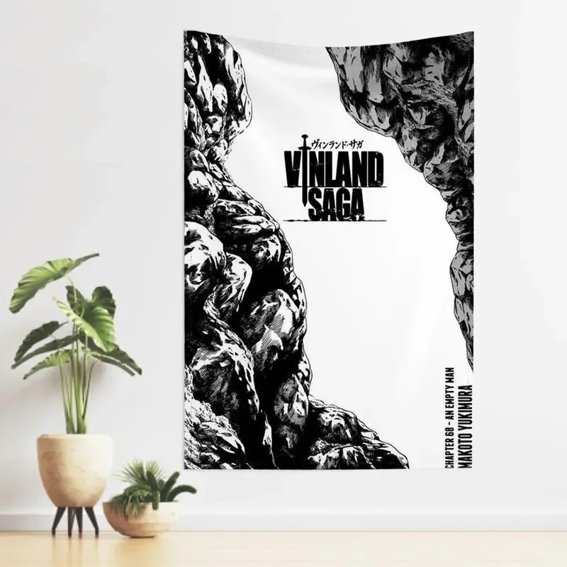 Anime V-Vinland Sagas Flag Room Decoration Garage Flags Barber Shop Outdoor Decorations Tapestry Decorative Home Objects Flaga