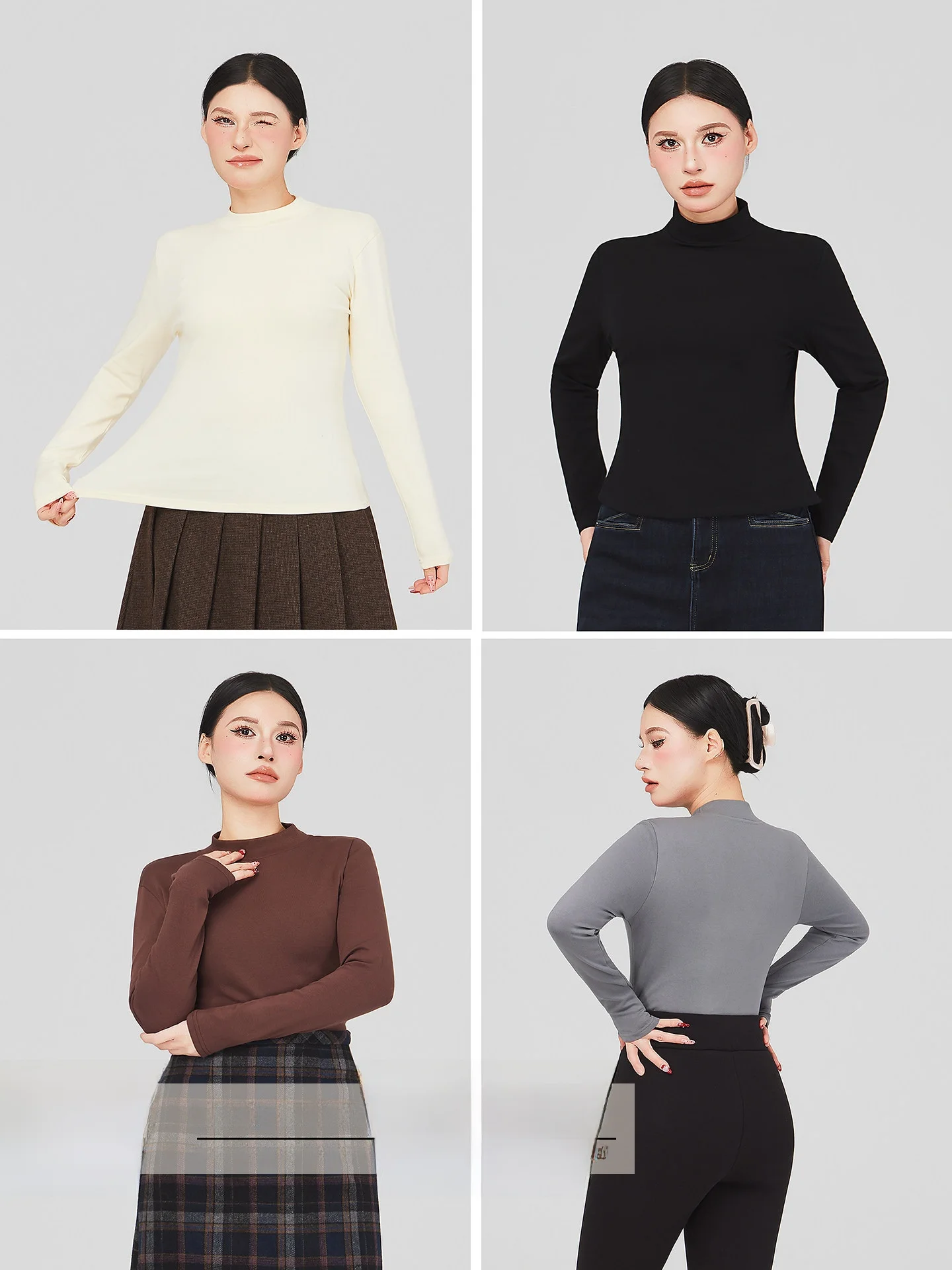 

Футболка-поло больших размеров из чистого хлопка с высоким воротником, удобная, дышащая, в корейском стиле, повседневная одежда для женщин больших размеров