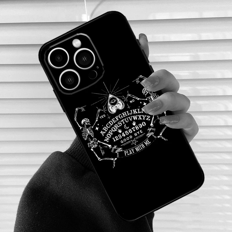 Ouija Board Phone Case For iPhone 15 11 12 14 Pro Max XR XS Max X 7 8 Plus 13 14 Pro Soft Silicone Back Cover