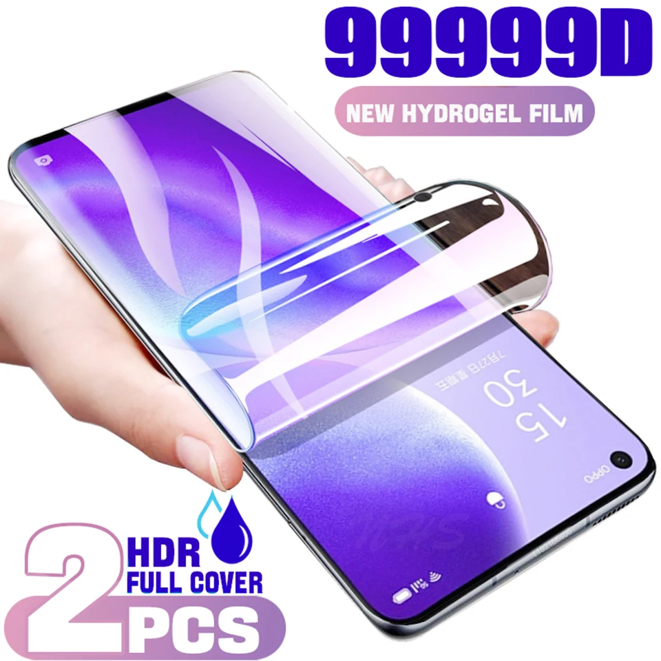 2Pcs Screen Protector on the Hydrogel Film For Xiaomi Poco X3 X4 NFC F3 F4 GT F1 F2 M3 M4 Pro Screen Protector For Mi 12 12X 11T