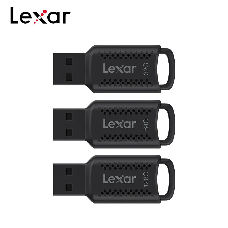 Lexar USB Flash Drive V400 USB 3,2 Pen Drive 32GB 64GB 128GB Memory Stick negro Original Flash U Disk para computadora