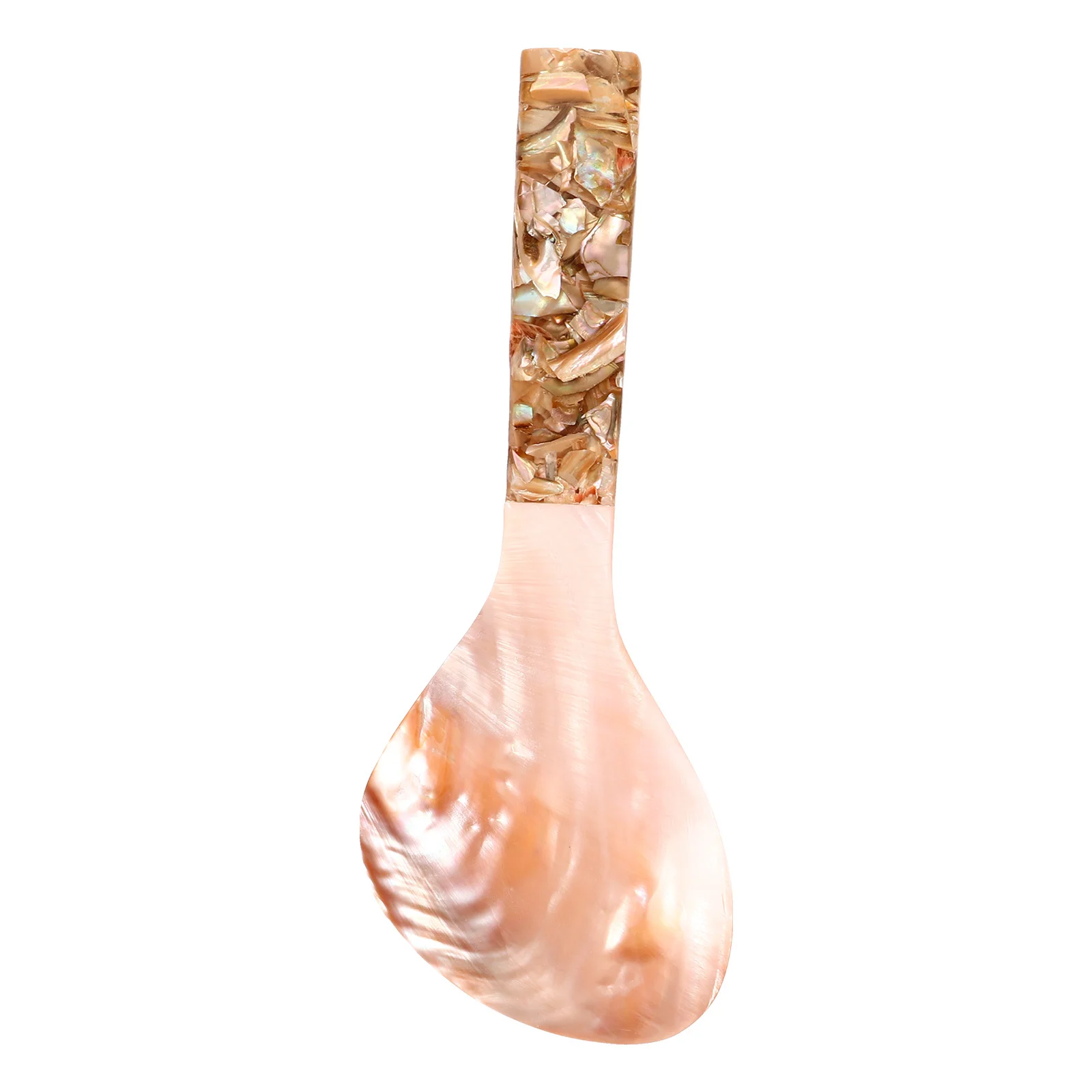 

Large Shell Rice Paddle Natural Handmade Rice Spoon Smooth Surface Safe Kitchen Spatula for Dining Family Buffet Household Use