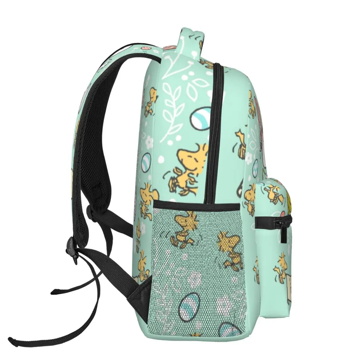 Mochila leve impermeável para meninos e meninas, grande capacidade estudante Snoopy, 17"