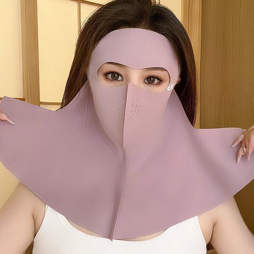 

Солнцезащитная маска Защитная маска для шеи Маска для лица Cool Ice Silk Солнцезащитный крем для лица Солнцезащитный козырек Велоспорт Лето 3D Анти-УФ-шарф на шею