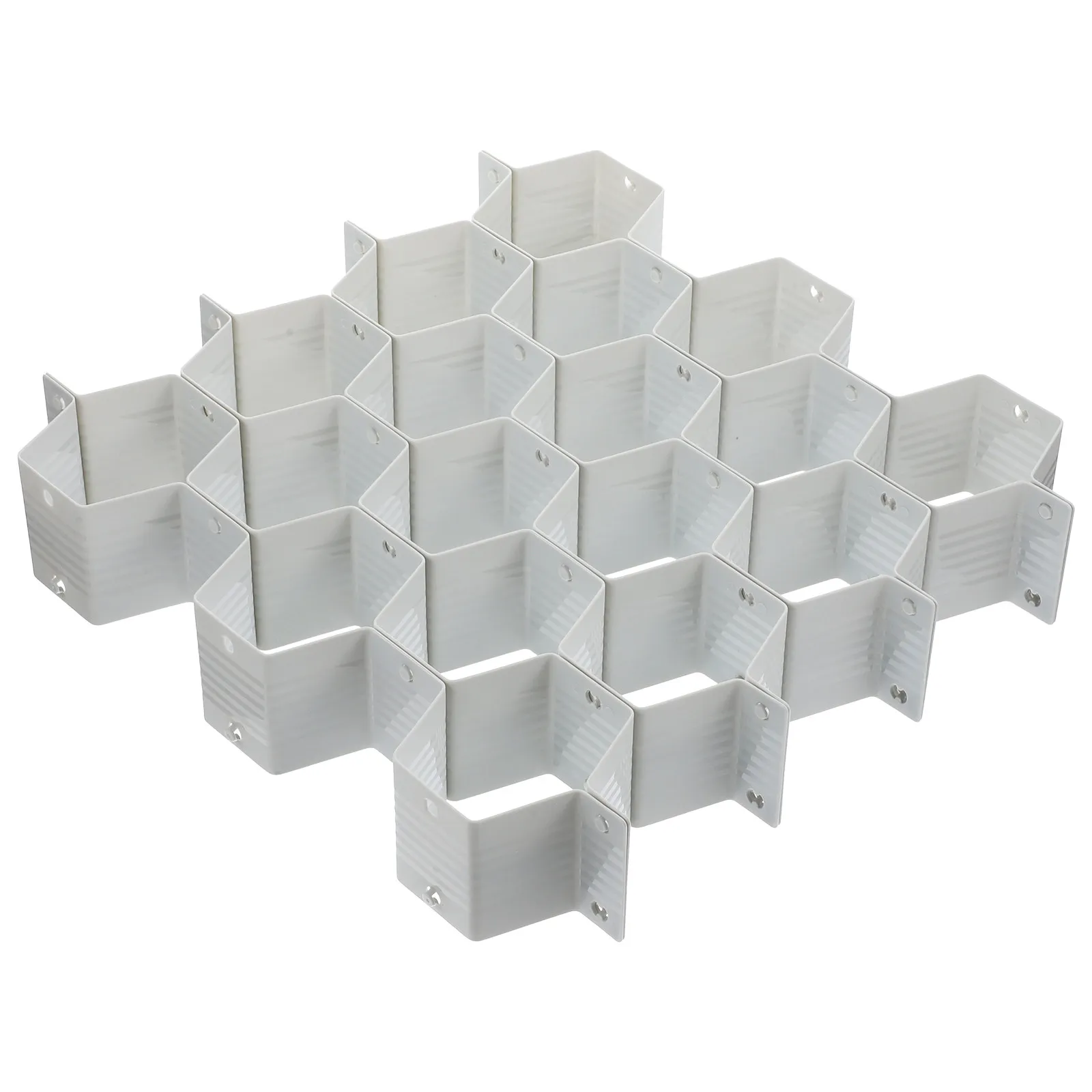 1Set Plastic Sub-Grid Drawer Divider Organizer ABS Material for Socks Underwear Makeup Cosmetics Wires Sundries Deep Drawer