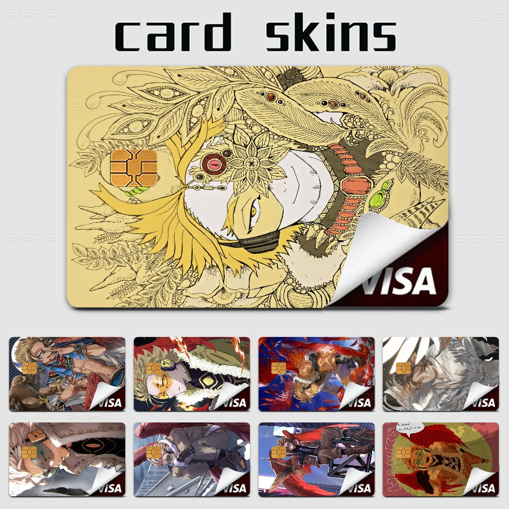 Anime My Hero Academia Hawks Various Anime Bank Credit Cards Bus Pass Stickers Cool Decoration Waterproof Collection Toys Gifts