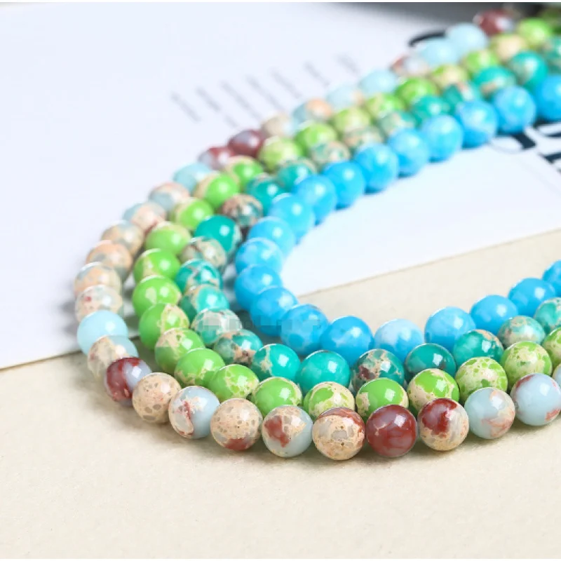 

4/6/8/10/12mm Snake skin stone Round Gemstone Loose Beads AAA 15"