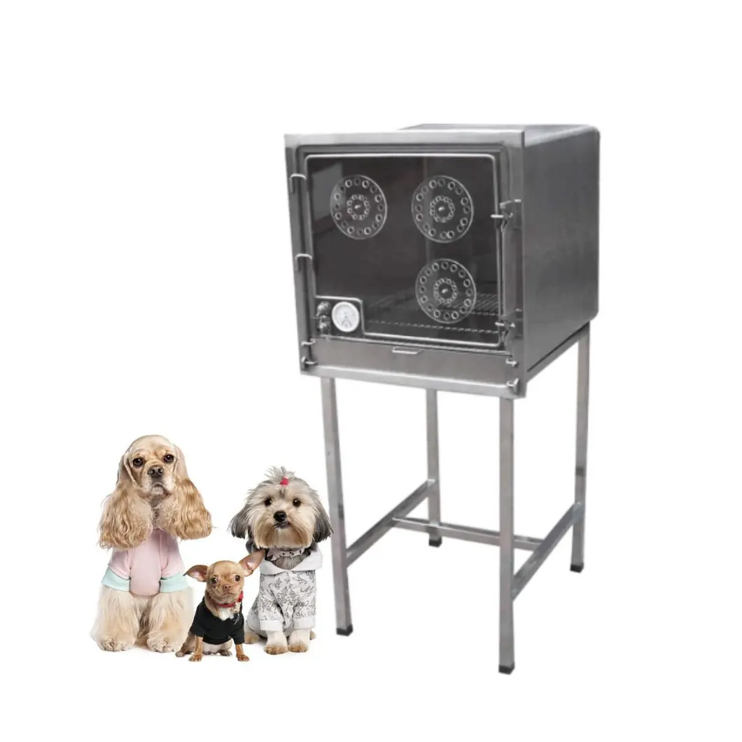 

Cheap Price Stainless Steel Veterinary Pet Dog Cat Small Animal Oxygen Chamber Cage for Animal Hospital