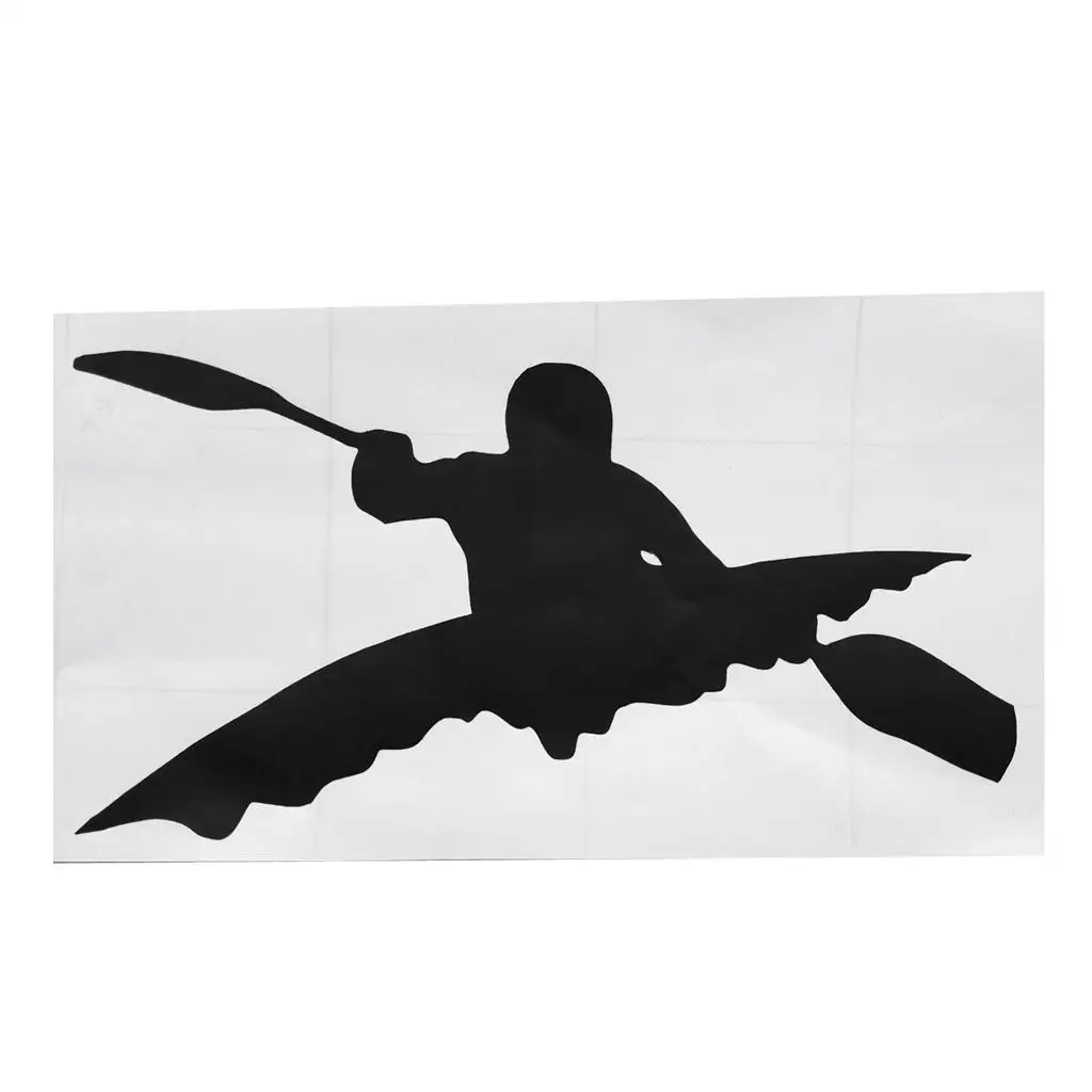 Durable Vinyl Kayak Decal Boat Canoe Paddle Car Window Motorcycle Wall Laptop Kayaking Surfing Rafting Funny Sticker Decoration