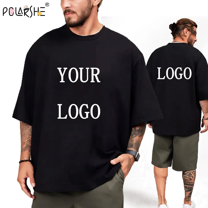

Polarshe Customized Printed T-Shirts Men Women Loose Casual Clothing Fashion Short Sleeve Tshirt Personality Streetwear Tee Tops