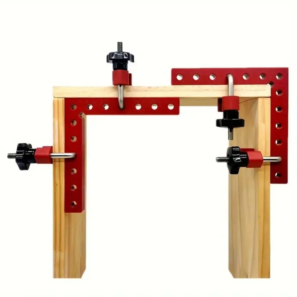 3 Pcs 90 Degrees Metal Clamps Fixed Right Angle Positioning Clip Manual Aluminum Alloy Corner Clamping Tools Woodworking