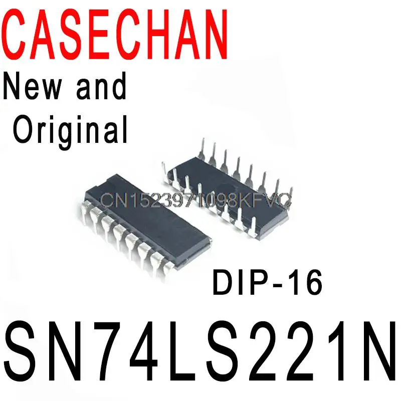 5PCS New and Original 74LS221 HD74LS221P DIP-16 Multivibrator In Stock IC SN74LS221N