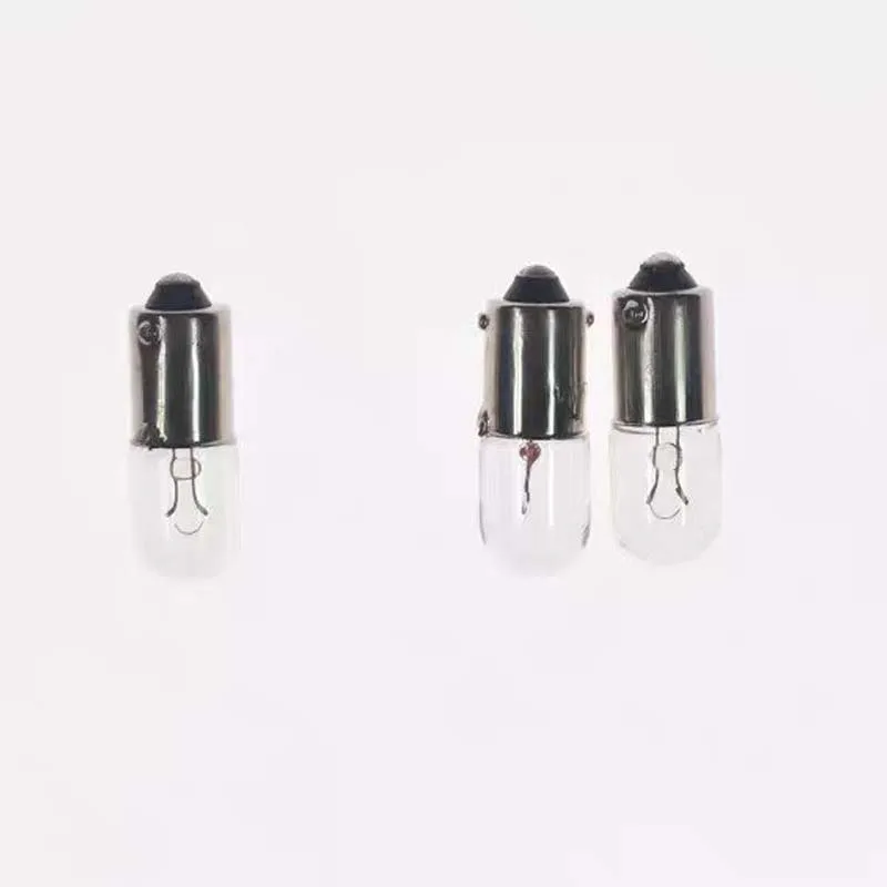 HoneyFly 10pcs Indicator Bulb BA9S/E10 6.3V 0.25A T10X28mm Incandescent Pilot Lamp for Experimental Instruments