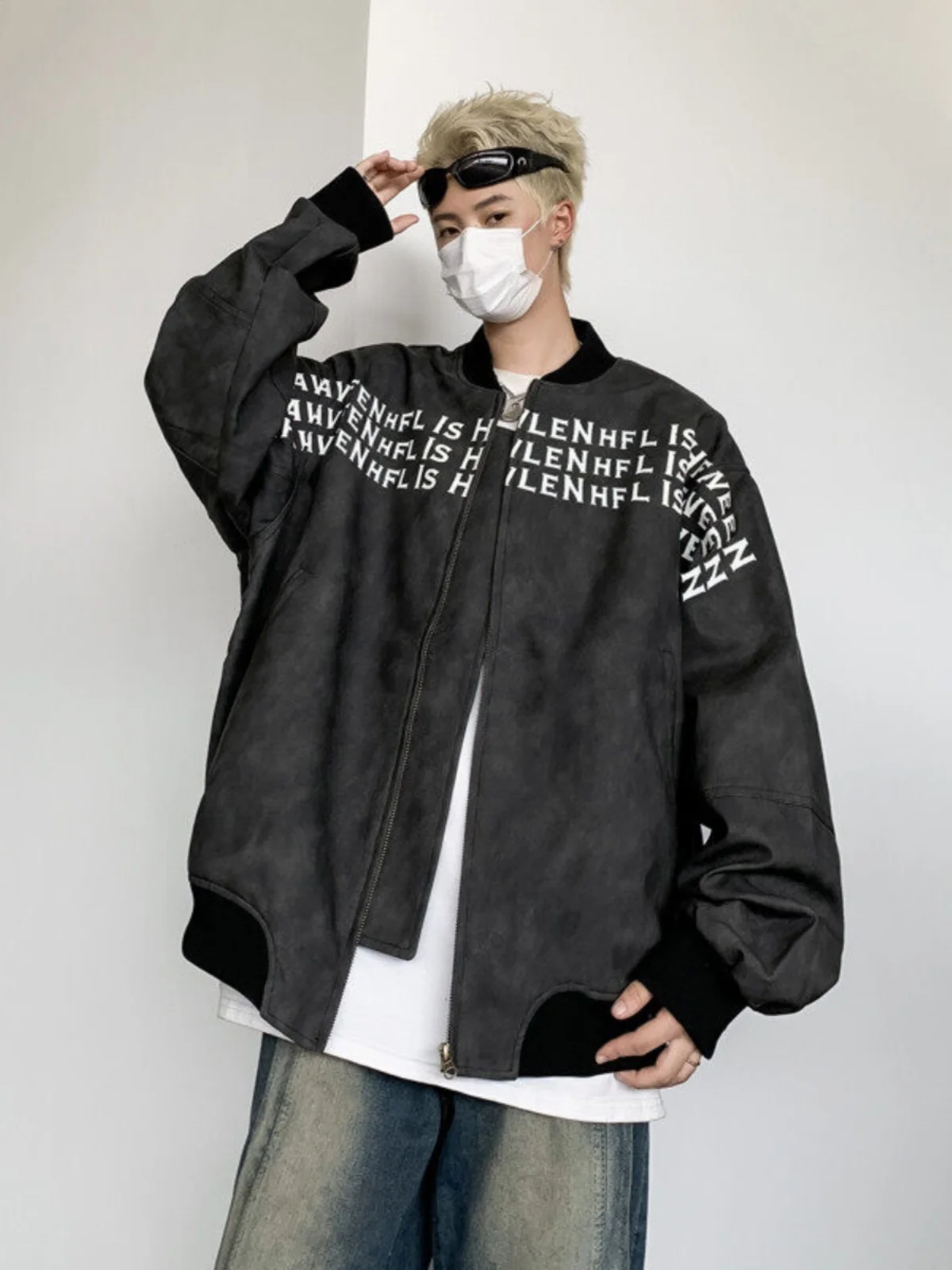 

Мужская винтажная верхняя одежда для мотоцикла American Sle Baseball Jaet, весенний наряд, свободный крой, длинная застежка-молния