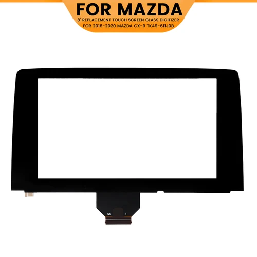 Pantalla táctil de repuesto de 8 pulgadas para MAZDA CX-9 2016-2019 TK49-611J0B TK49-611JA pantalla de Radio digitalizadora de vidrio