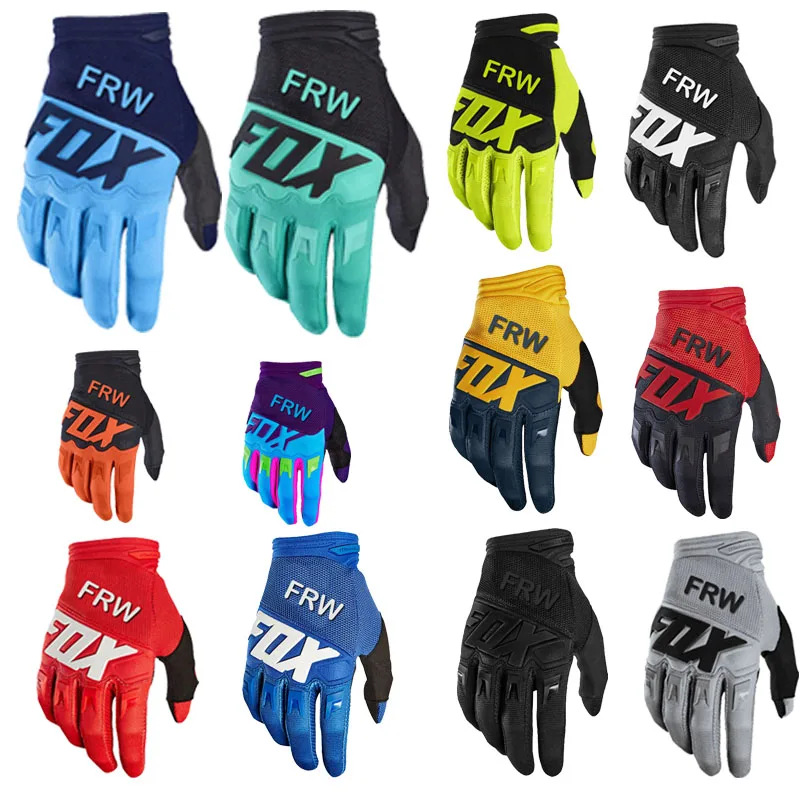 FRW FOX Motocross Racing Gloves Downhill Mountain Bike DH MX MTB Motorbike Glove Summer Mens Woman Motorcycle Luvas 34 colour