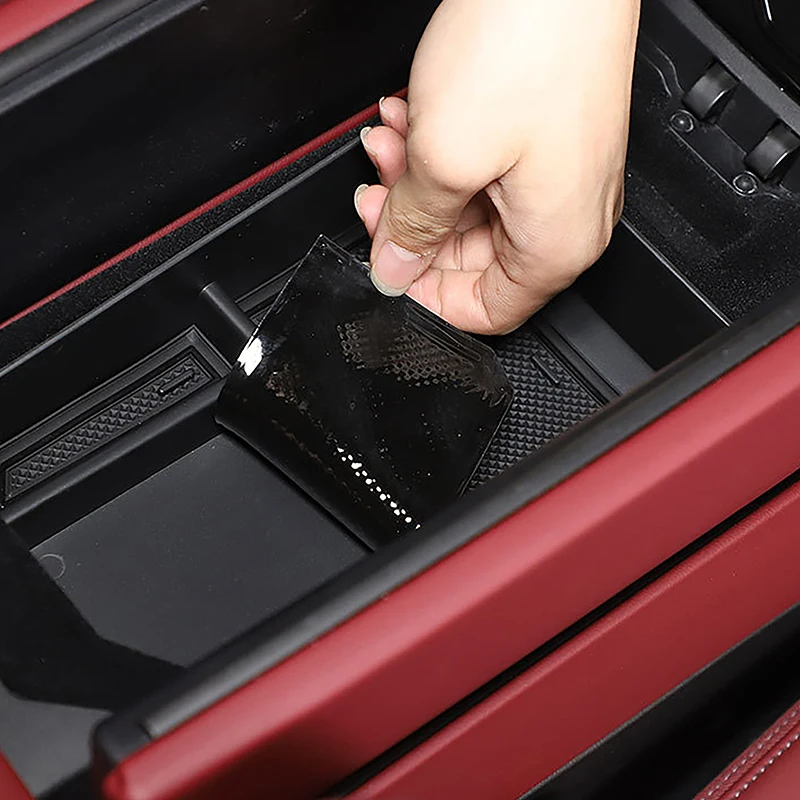 

Для BMW 5 серии i5 G60 2024 2025 автомобильная консоль подлокотник ящик для хранения декоративная крышка органайзер лоток чехол аксессуары для интерьера