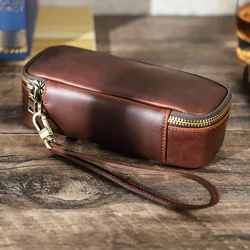 Portable Smoking Pipe Bag Soft PU Leather Tobacco Pipe Storage Bag for Travel Smoking Tools Accessories Pouch