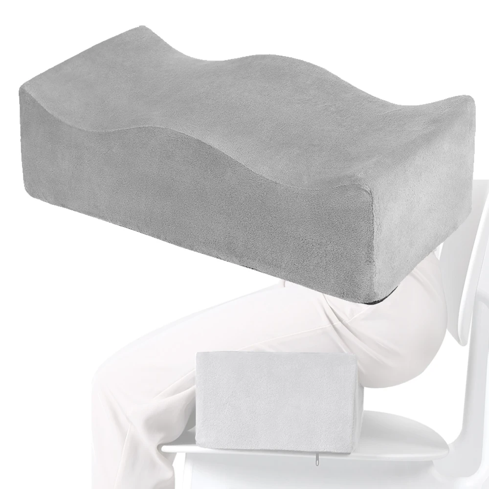 وسادة مقعد إسفنجية للأرداف BBL، وسادة رفع المؤخرة البرازيلية بعد الجراحة لجراحة البواسير باللون الرمادي