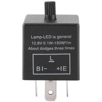 12v 3 pin Adjustable LED Flasher Relay Motorcycle Turn Signal Lights LED Flashing Converter Tool Electronics Regulator Kit