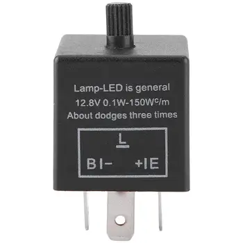 ชุดอุปกรณ์แปลงสัญญาณไฟกะพริบ lampu Sen Motor ไฟ LED 3ขาสำหรับไฟ LED ปรับได้รีเลย์12V