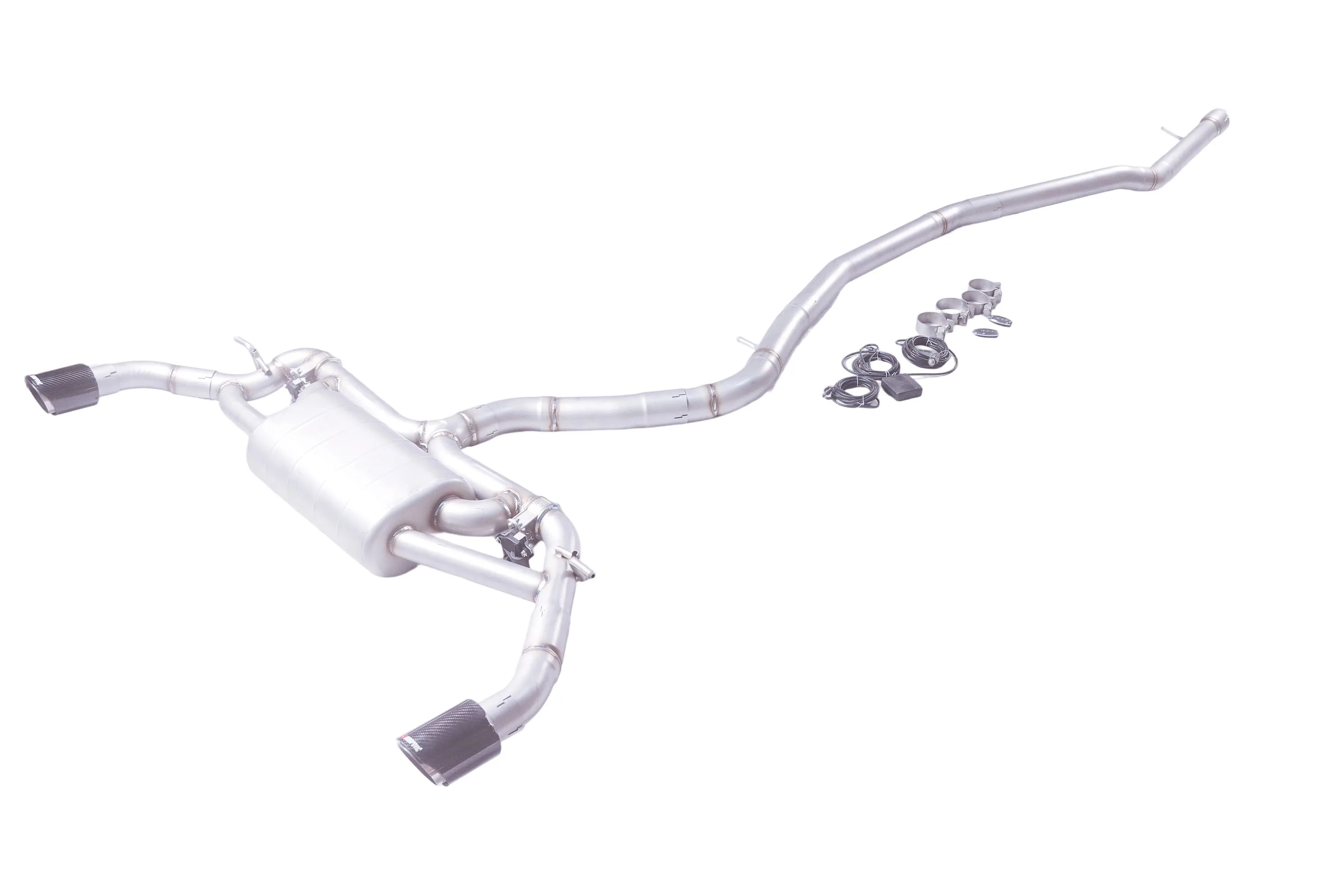 GFC brand for the 2014 BMW X5 3.0T F15 304 stainless steel Catback high-performance variable valve exhaust with muffler and tips view 5