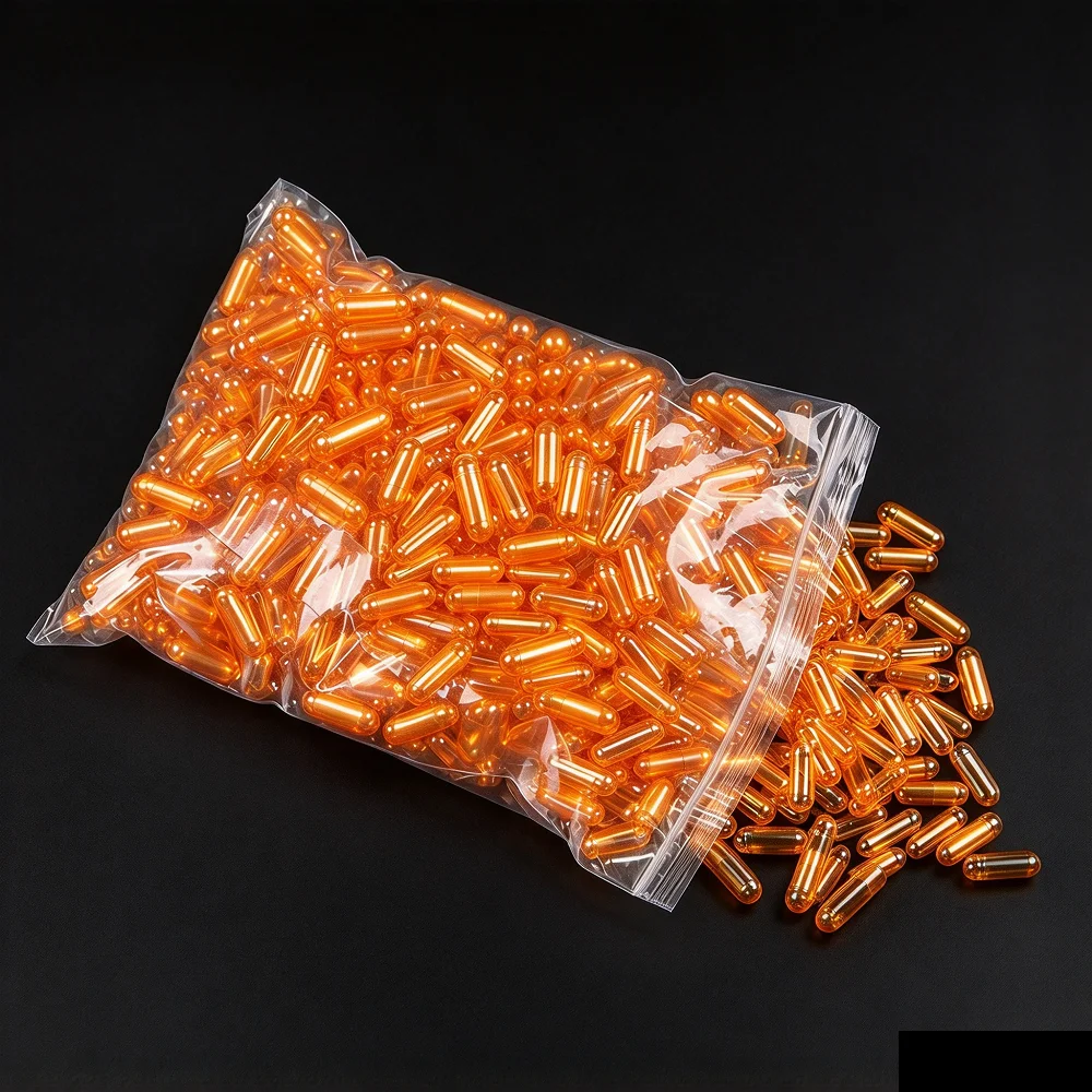 Standard Size 00# Yellow Hard Gelatine Empty Capsules, Hollow Gelatin Capsules ,joined Or Separated Capsules