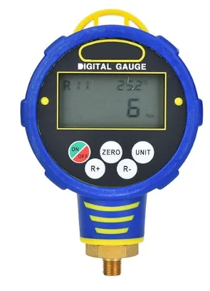 Digital Cooling Agent Pressure Gauge R32 Compatible High Low Pressure Meter With Backlit Screen For HVAC Refrigeration Testing T