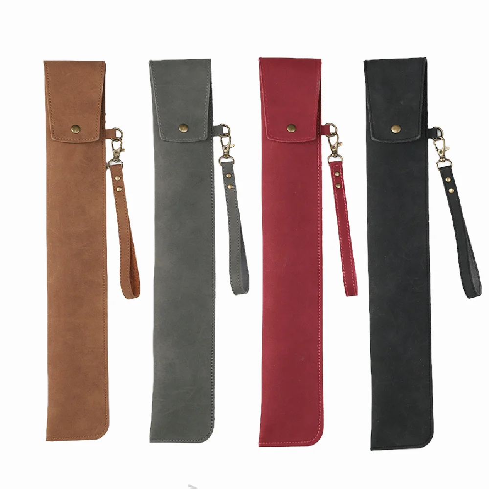 Leder Custom Name Luxus Drumstick Aufbewahrungstasche Gravieren Initialen Band Drum Stick Sleeve Tasche Großhandel Geschenk Wasserdichte Tasche – Detail 5