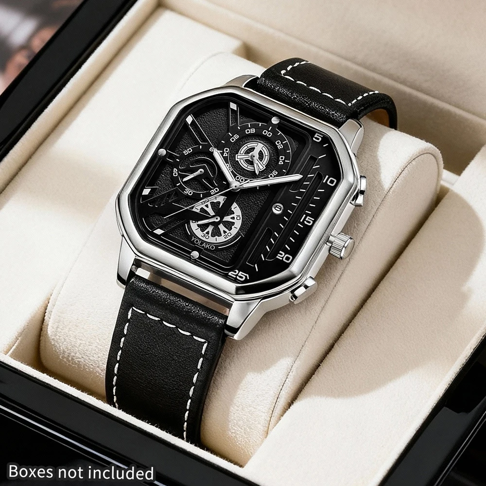 1 pièce, montre neuve, accessoire à la fois tendance et élégant, idéale pour compléter une tenue, avec une texture exceptionnelle.