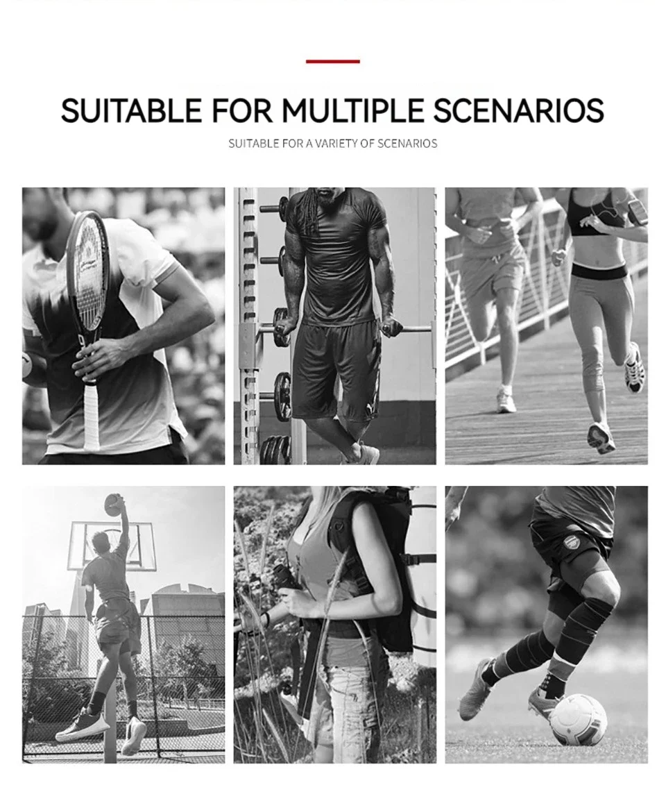 1Pcs Laufen Leichtathletik Kompression Ärmeln Bein Wade Schienbeinkantensyndrom Ellenbogen Knie Pads Schutz Sport Sicherheit Unisex – Detail 3
