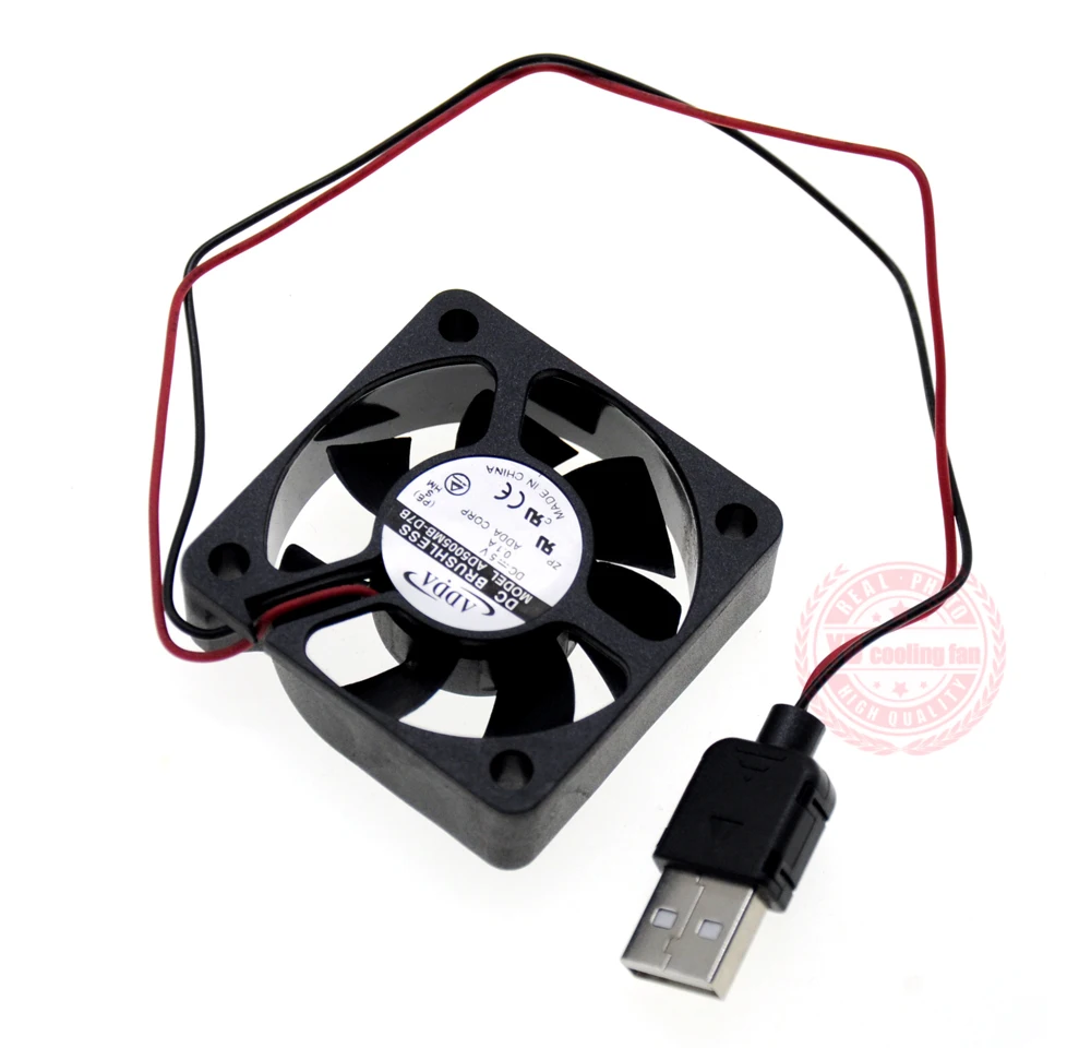 Nouveau ADDA 5015 5CM 5CM silence USB double roulement à billes 5V AD5005MB-D7B ventilateur de refroidissement