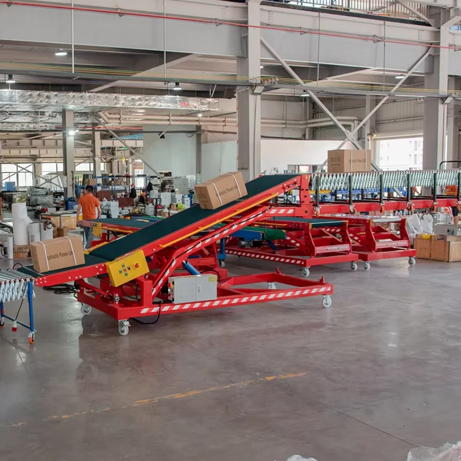 Truck Container Warehouse Loading and Unloading Machine Heavy-Duty Automatic Belt Conveyor System