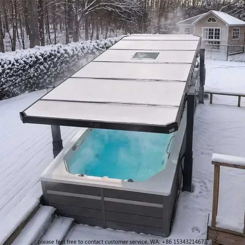 Electric Swimming Spa Cover Automatic Electric Swimming Spa Cover Suitable for Outdoor Acrylic Swimming Pools