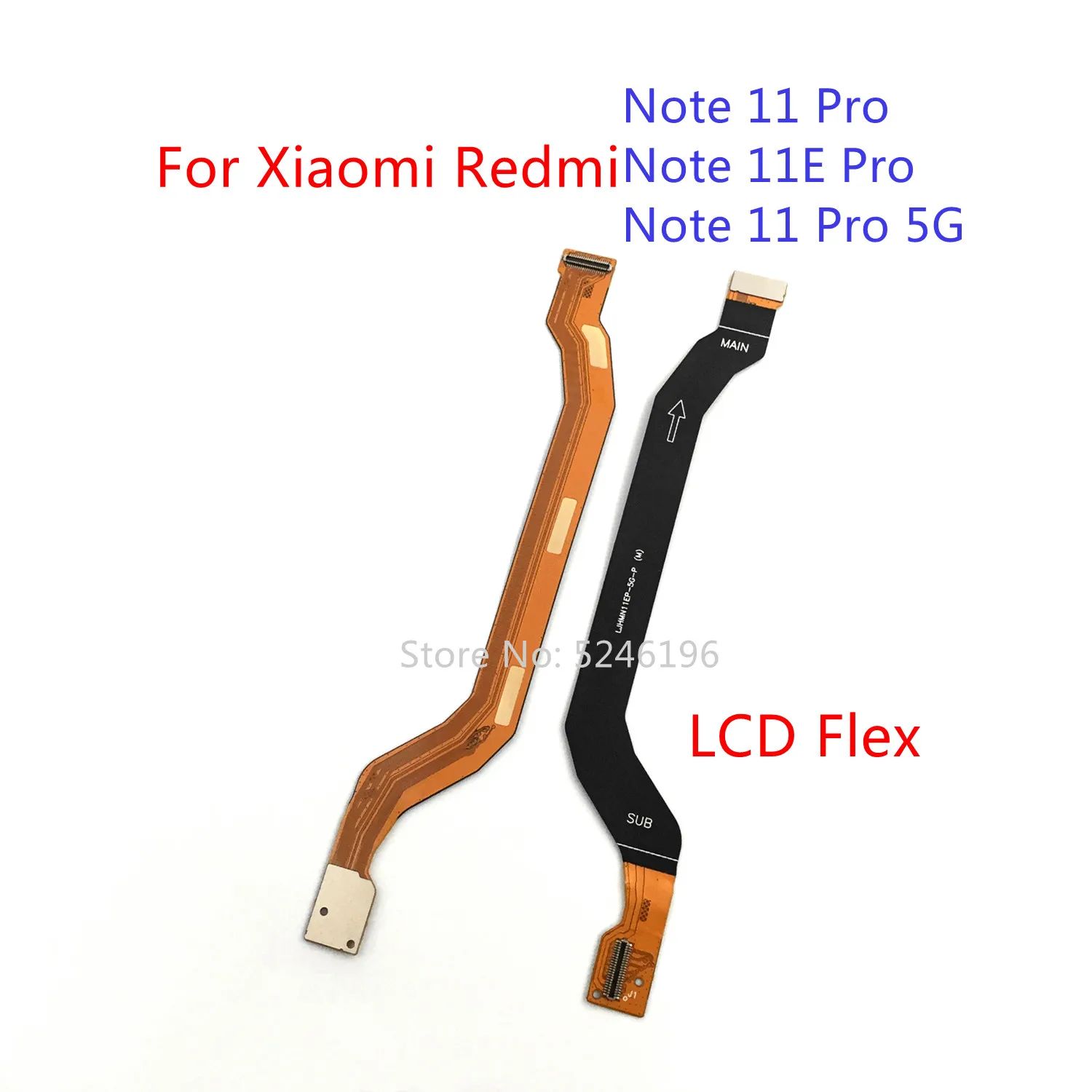 

1 шт., гибкий кабель для подключения материнской платы с ЖК-дисплеем, гибкий разъем для Xiaomi Redmi Note 11 Pro 5G/Redmi Note 11E Pro, замена детали.