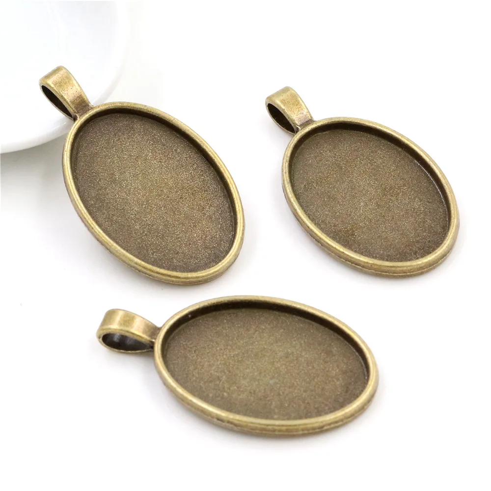 Cabochon camée ovale 20x30mm, 10 pièces, pendentif, Base vierge, plateau de lunette, bricolage, fabr