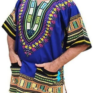 رجالي بوهيمي داشيكي قطن ريترو أزياء قصيرة الأكمام طباعة ريترو ملابس يدوية قمصان داشيكي أفريقية 2022 أفضل 8 قمصان رجالية أفريقية مبيعة - رقم 8