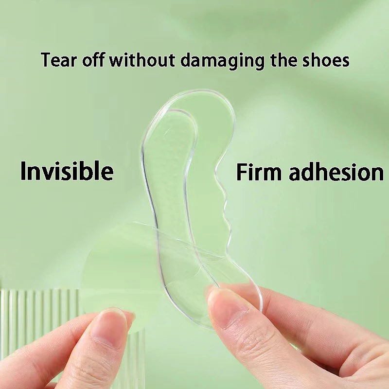Silicone Heel Protectors High Heels Heel Stickers Adjustable Size Adhesive Anti-slip Insoles Pain Relief Foot Care Products