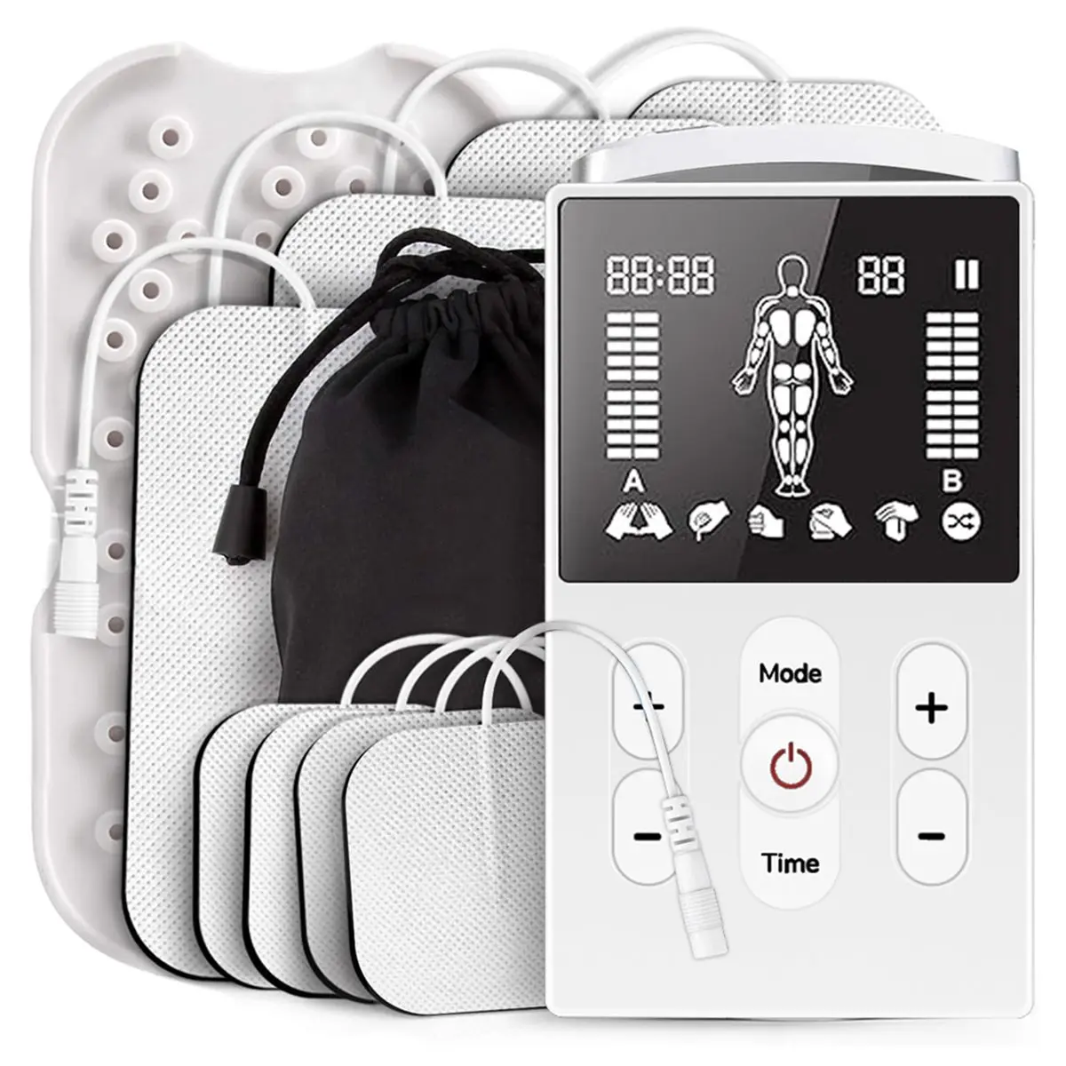 [Vend for]EMS Pulse Massager TENS for Pain Relief and Muscle Recovery Dual Channel Electronic Acupuncture Treatment Instrument